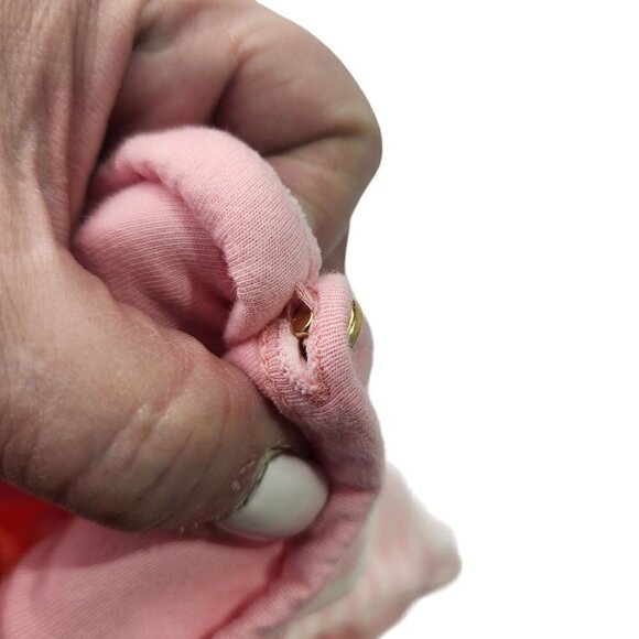 Ralph Lauren Velour Footed One Piece Pajama Snap Bottom Good Button 6M - Picture 6 of 9